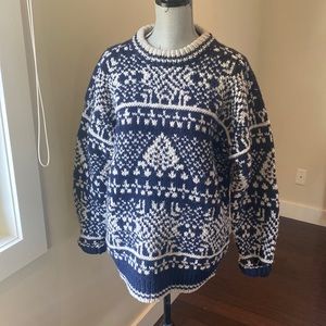 Vintage Beaver Canoe 100% wool sweater